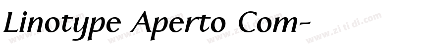 Linotype Aperto Com字体转换